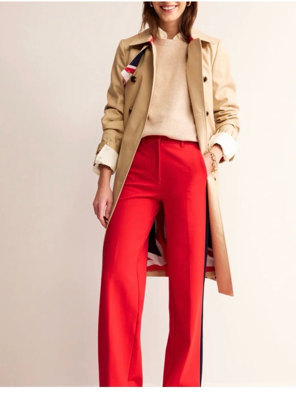 Boden Kew Side Stripe Pants - Picture 2 of 5